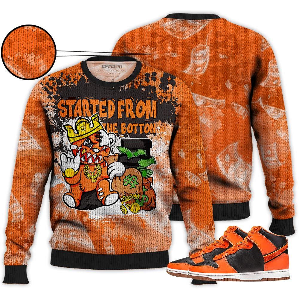 Started From The Bottom Sneaker Shirt Match Dunk Black Orange, Dunk High Gs Safety Orange Hoodie Sweatshirt Tee All Over Print MKO Shirt Started From The Bottom Sneaker Shirt Match Dunk Black Orange, Dunk High Gs Safety Orange Hoodie Sweatshirt Tee All Over Print MKO Shirt