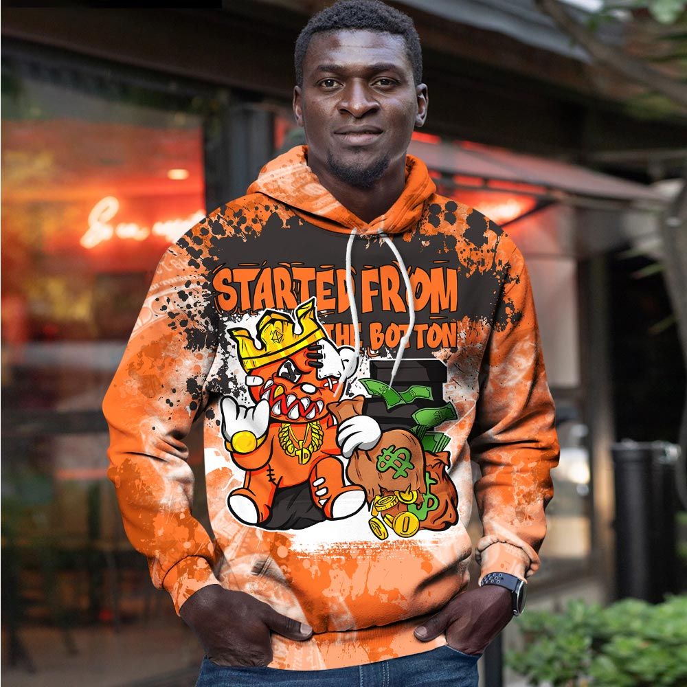 Started From The Bottom Sneaker Shirt Match Dunk Black Orange, Dunk High Gs Safety Orange Hoodie Sweatshirt Tee All Over Print MKO Shirt Started From The Bottom Sneaker Shirt Match Dunk Black Orange, Dunk High Gs Safety Orange Hoodie Sweatshirt Tee All Over Print MKO Shirt