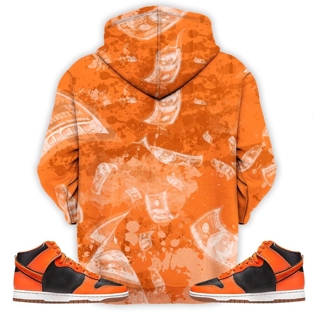 Started From The Bottom Sneaker Shirt Match Dunk Black Orange, Dunk High Gs Safety Orange Hoodie Sweatshirt Tee All Over Print MKO Shirt