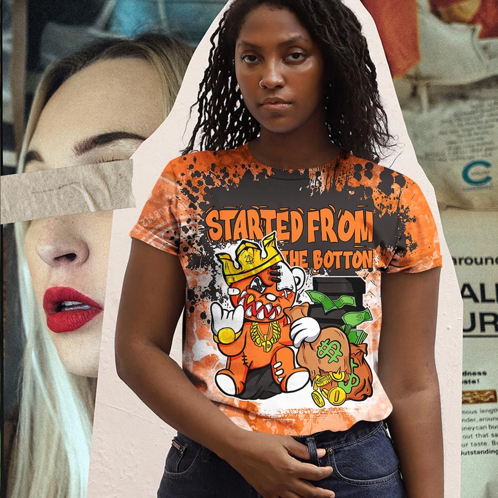 Started From The Bottom Sneaker Shirt Match Dunk Black Orange, Dunk High Gs Safety Orange Hoodie Sweatshirt Tee All Over Print MKO Shirt Started From The Bottom Sneaker Shirt Match Dunk Black Orange, Dunk High Gs Safety Orange Hoodie Sweatshirt Tee All Over Print MKO Shirt