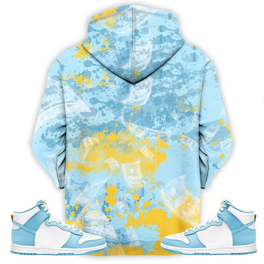Started From The Bottom Sneaker Shirt Match Dunk High Blue Chill, Dunk High Homer Simpson Hoodie Sweatshirt Tee All Over Print MKO Shirt