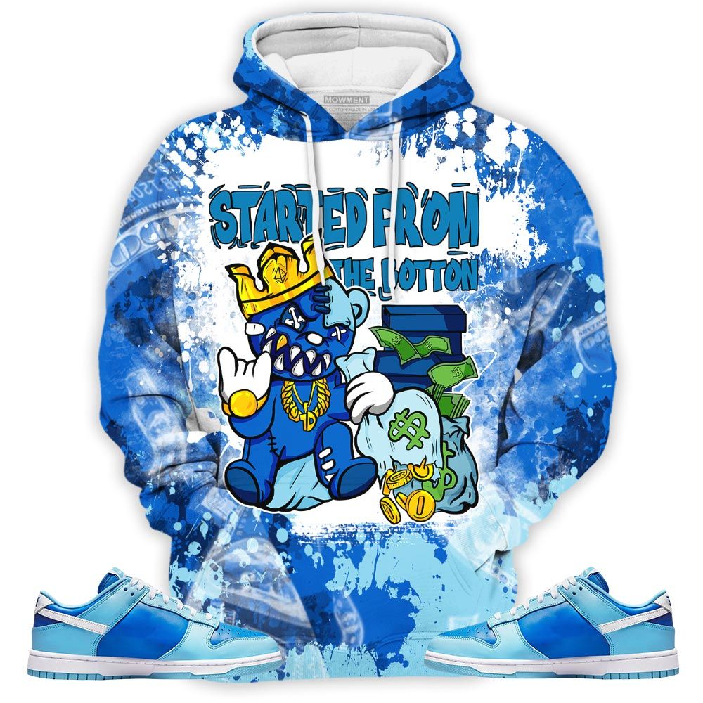 Started From The Bottom Sneaker Shirt Match Dunk Low Argon 2022, Dunk Low Argon Hoodie Sweatshirt Tee All Over Print MKO Shirt