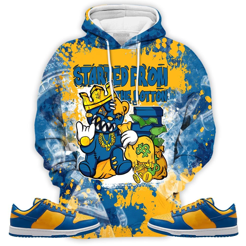 Started From The Bottom Sneaker Shirt Match Dunk Low Blue Yellow, Dunk Low Blue Jay Hoodie Sweatshirt Tee All Over Print MKO Shirt Started From The Bottom Sneaker Shirt Match Dunk Low Blue Yellow, Dunk Low Blue Jay Hoodie Sweatshirt Tee All Over Print MKO Shirt