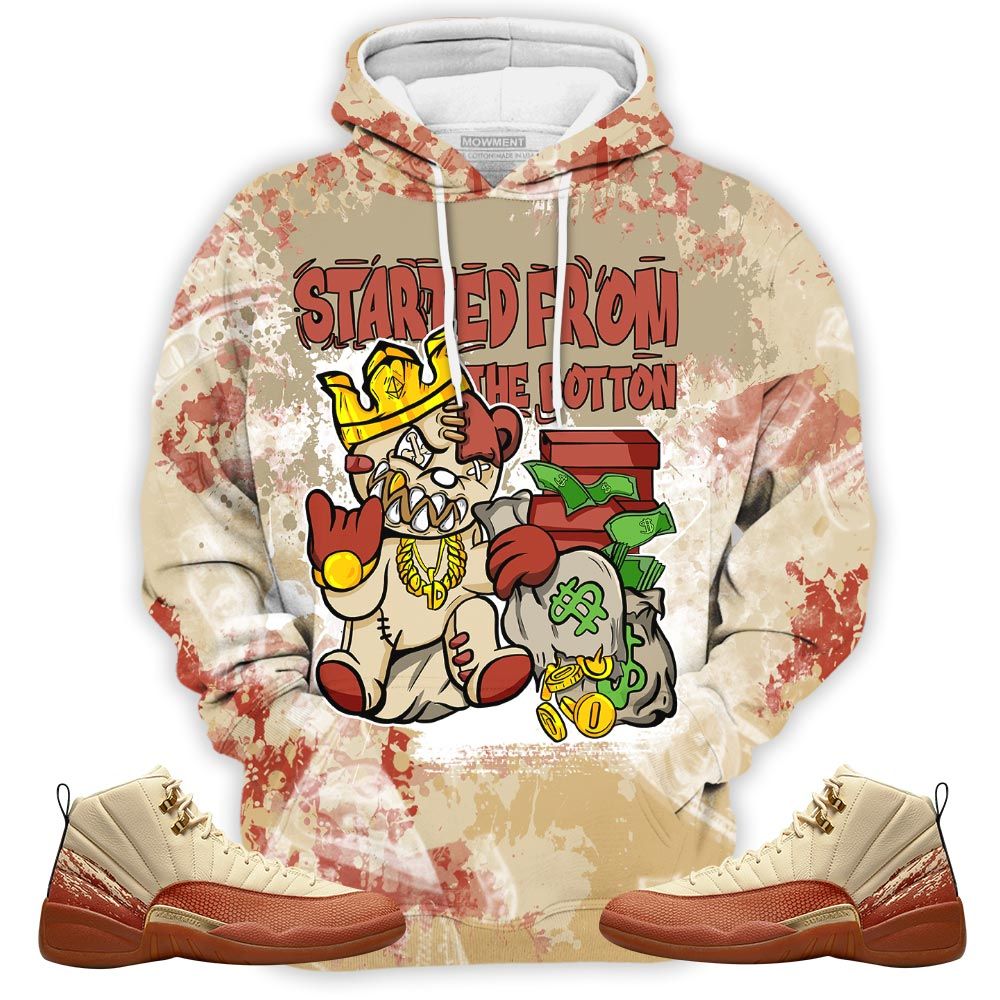 Started From The Bottom Sneaker Shirt Match Eastside Golf 12S, Jordan 12 Retro Eastside Golf Hoodie Sweatshirt Tee All Over Print MKO Shirt