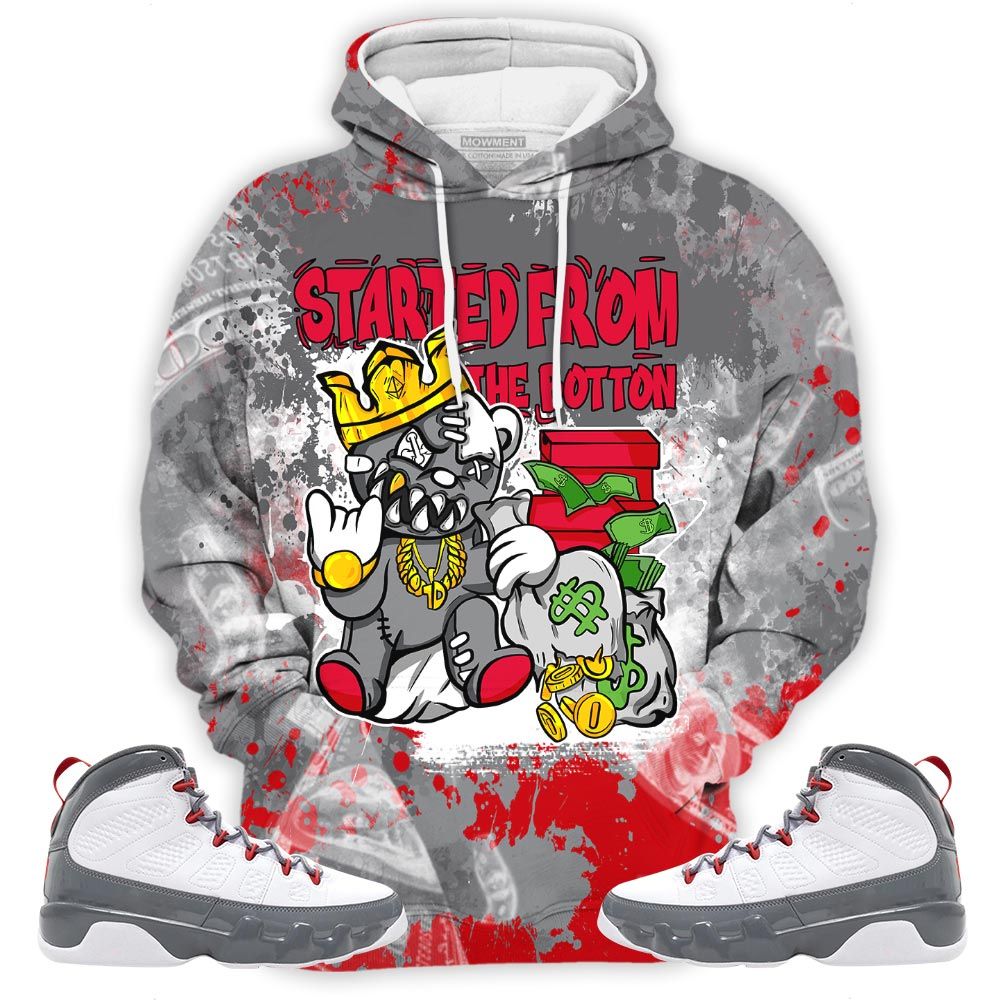 Started From The Bottom Sneaker Shirt Match Fire Red 9S, Jordan 9 Retro Fire Red Hoodie Sweatshirt Tee All Over Print MKO Shirt Started From The Bottom Sneaker Shirt Match Fire Red 9S, Jordan 9 Retro Fire Red Hoodie Sweatshirt Tee All Over Print MKO Shirt