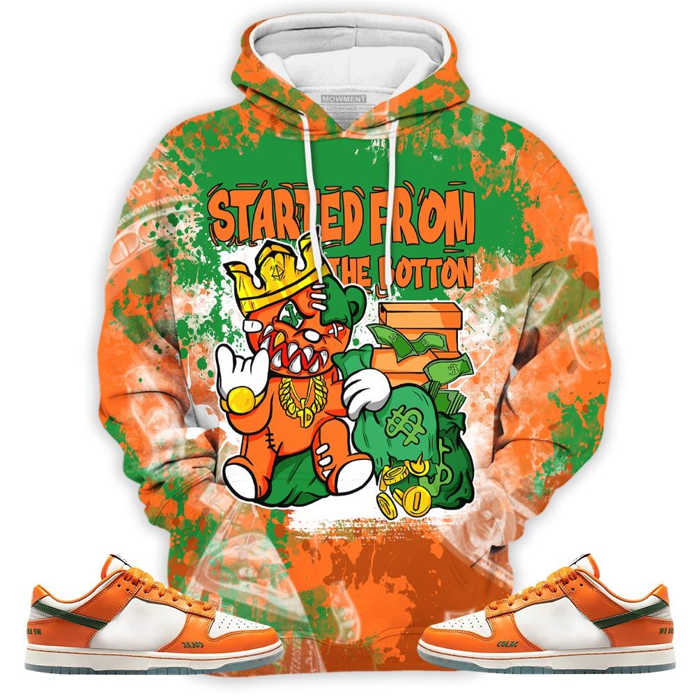 Started From The Bottom Sneaker Shirt Match Florida Am University, Dunk Low Florida Am University Hoodie Sweatshirt Tee All Over Print MKO Shirt