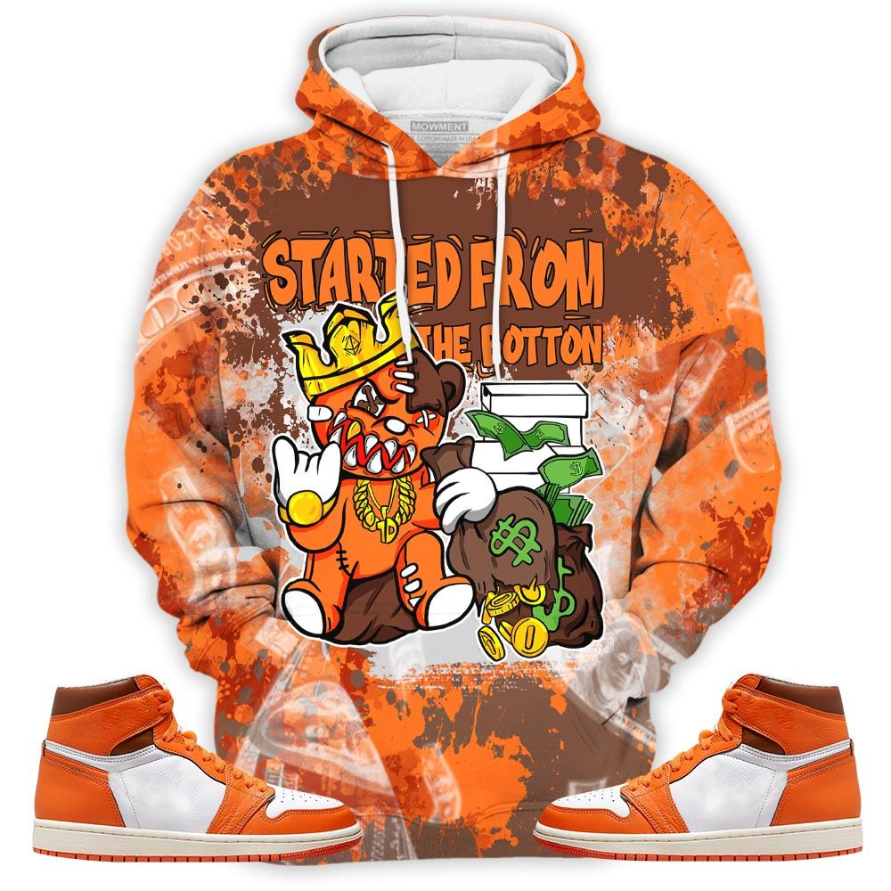 Started From The Bottom Sneaker Shirt Match High Og Starfish 1S, Jordan 1 Retro High Og Starfish Hoodie Sweatshirt Tee All Over Print MKO Shirt Started From The Bottom Sneaker Shirt Match High Og Starfish 1S, Jordan 1 Retro High Og Starfish Hoodie Sweatshirt Tee All Over Print MKO Shirt