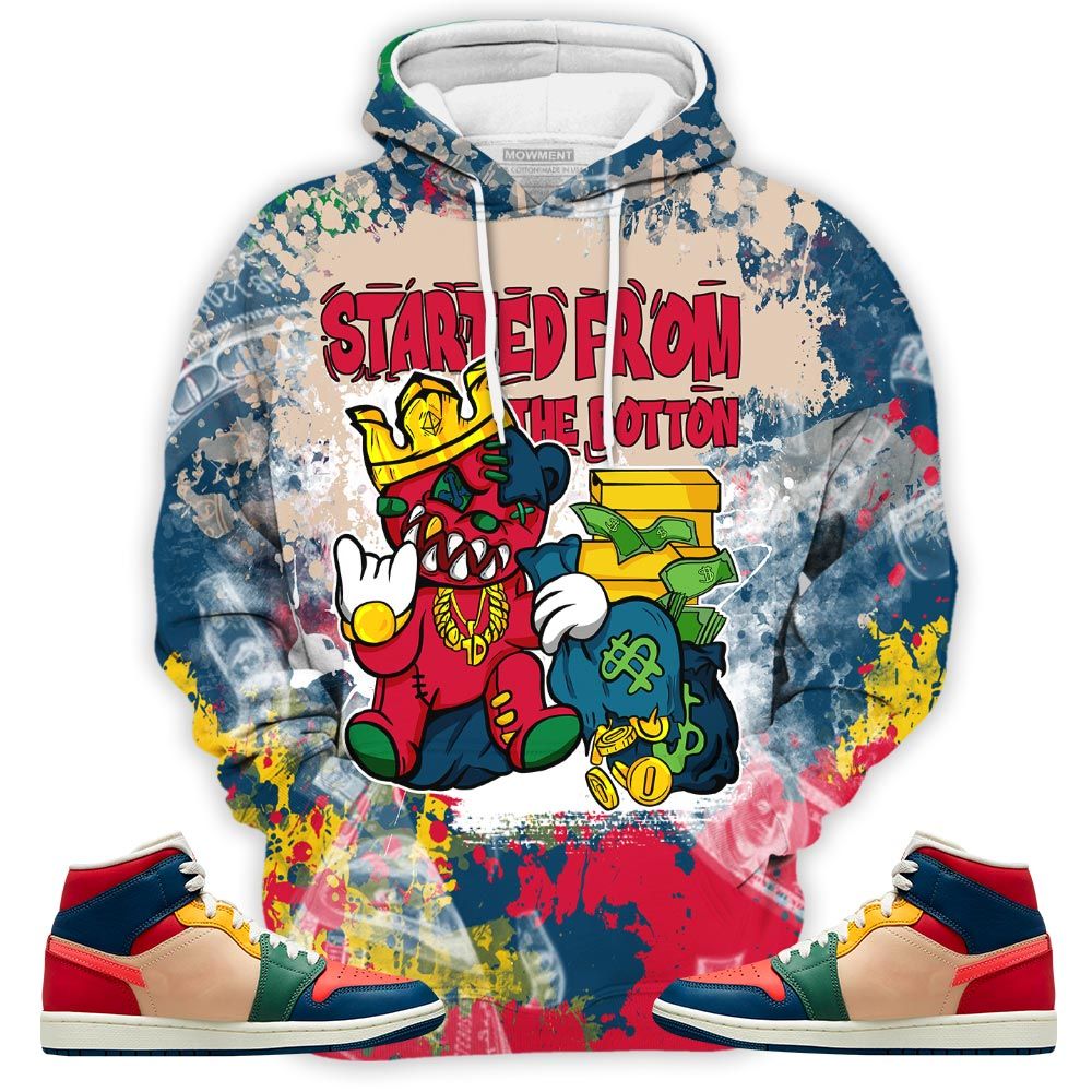 Started From The Bottom Sneaker Shirt Match Multi Color 2022 1S, Jordan 1 Mid Multi Color 2022 Hoodie Sweatshirt Tee All Over Print MKO Shirt Started From The Bottom Sneaker Shirt Match Multi Color 2022 1S, Jordan 1 Mid Multi Color 2022 Hoodie Sweatshirt Tee All Over Print MKO Shirt