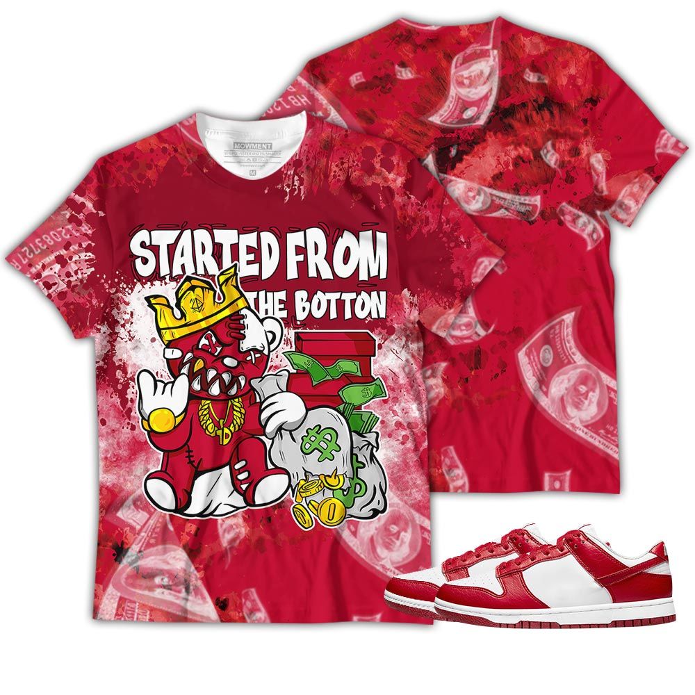 Started From The Bottom Sneaker Shirt Match Next Nature White Gym Red, Dunk Low Gym Red Hoodie Sweatshirt Tee All Over Print MKO Shirt Started From The Bottom Sneaker Shirt Match Next Nature White Gym Red, Dunk Low Gym Red Hoodie Sweatshirt Tee All Over Print MKO Shirt