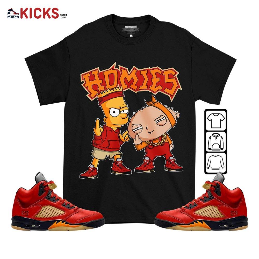 Stewie Homie Sneaker Shirt Match 5 Dunk On Mars, Jordan 5 Mars For Her MKO T-Shirt