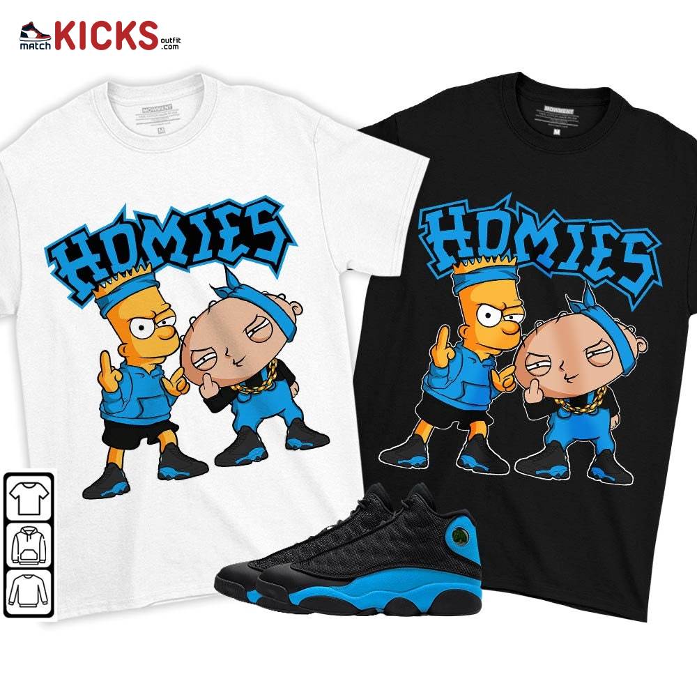 Stewie Homie Sneaker Shirt Match Black University Blue 13s, Jordan 13 Black University Blue 2022 MKO T-Shirt Stewie Homie Sneaker Shirt Match Black University Blue 13s, Jordan 13 Black University Blue 2022 MKO T-Shirt