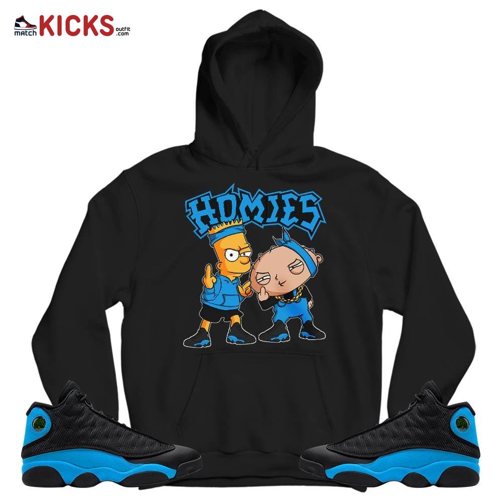Stewie Homie Sneaker Shirt Match Black University Blue 13s, Jordan 13 Black University Blue 2022 MKO T-Shirt Stewie Homie Sneaker Shirt Match Black University Blue 13s, Jordan 13 Black University Blue 2022 MKO T-Shirt