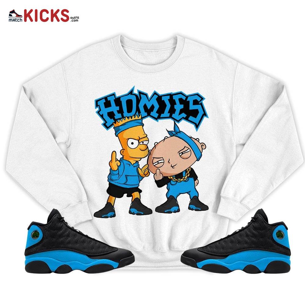 Stewie Homie Sneaker Shirt Match Black University Blue 13s, Jordan 13 Black University Blue 2022 MKO T-Shirt Stewie Homie Sneaker Shirt Match Black University Blue 13s, Jordan 13 Black University Blue 2022 MKO T-Shirt