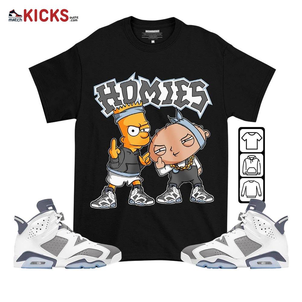 Stewie Homie Sneaker Shirt Match Retro Cool Grey 6s, Jordan 6 Cool Grey MKO T-Shirt