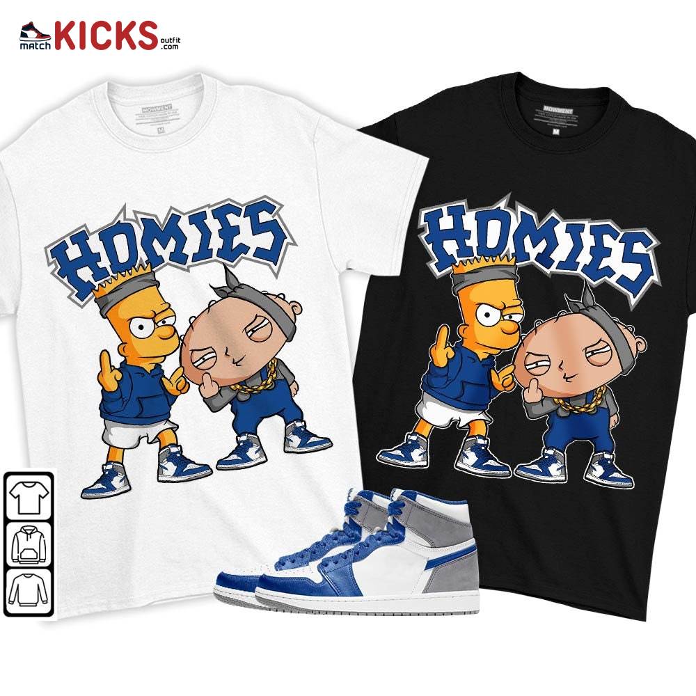Stewie Homie Sneaker Shirt Match True Blue 1s, Jordan 1 High OG True Blue MKO T-Shirt Stewie Homie Sneaker Shirt Match True Blue 1s, Jordan 1 High OG True Blue MKO T-Shirt