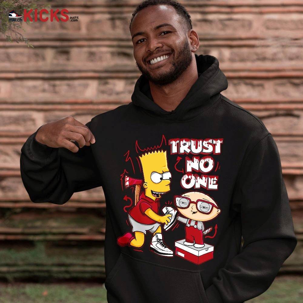 Stewie Trust No One Sneaker Shirt Match 2 Chicago Varsity Red, Jordan Retro 2 Chicago MKO T-Shirt Stewie Trust No One Sneaker Shirt Match 2 Chicago Varsity Red, Jordan Retro 2 Chicago MKO T-Shirt