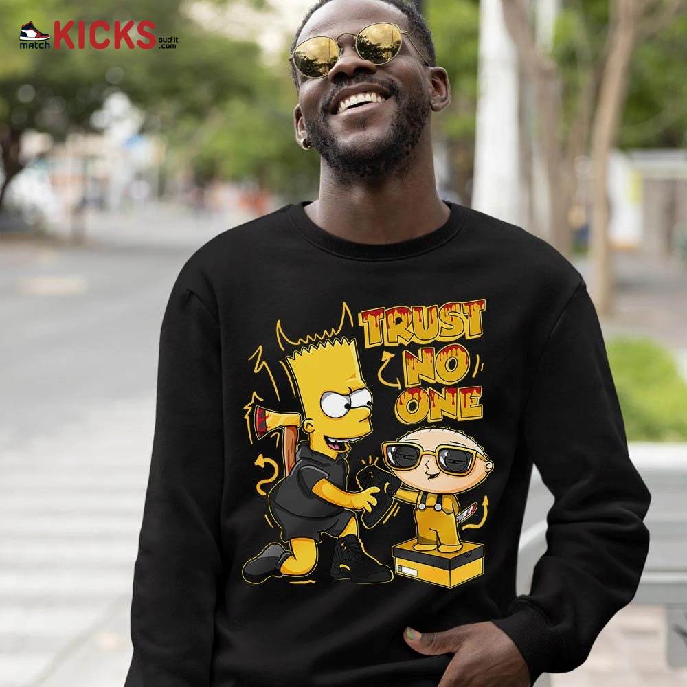 Stewie Trust No One Sneaker Shirt Match Black Taxi 12s, Jordan 12 Retro Black Taxi MKO T-Shirt Stewie Trust No One Sneaker Shirt Match Black Taxi 12s, Jordan 12 Retro Black Taxi MKO T-Shirt