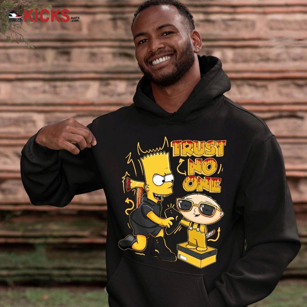 Stewie Trust No One Sneaker Shirt Match Black Taxi 12s, Jordan 12 Retro Black Taxi MKO T-Shirt Stewie Trust No One Sneaker Shirt Match Black Taxi 12s, Jordan 12 Retro Black Taxi MKO T-Shirt