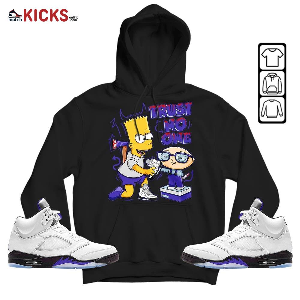Stewie Trust No One Sneaker Shirt Match Retro Concord 5s, Jordan 5 Retro Concord MKO T-Shirt Stewie Trust No One Sneaker Shirt Match Retro Concord 5s, Jordan 5 Retro Concord MKO T-Shirt
