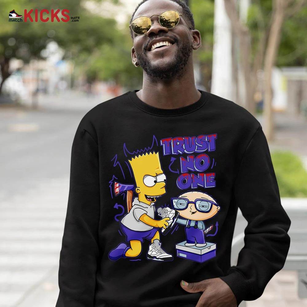 Stewie Trust No One Sneaker Shirt Match Retro Concord 5s, Jordan 5 Retro Concord MKO T-Shirt Stewie Trust No One Sneaker Shirt Match Retro Concord 5s, Jordan 5 Retro Concord MKO T-Shirt