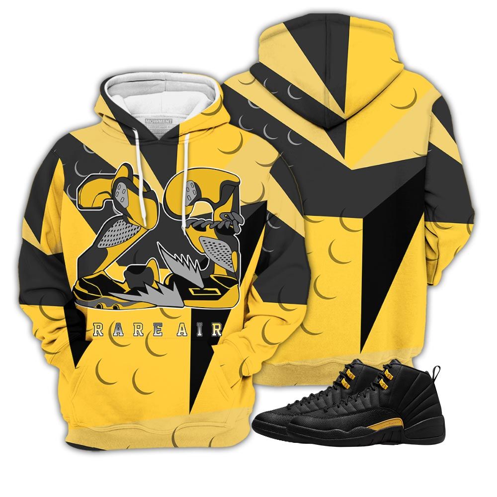 Streetwear 23 Rare Air Sneaker Shirt Match Black Taxi 12S, Jordan 12 Retro Black Taxi Hoodie Sweatshirt Tee All Over Print MKO Shirt Streetwear 23 Rare Air Sneaker Shirt Match Black Taxi 12S, Jordan 12 Retro Black Taxi Hoodie Sweatshirt Tee All Over Print MKO Shirt