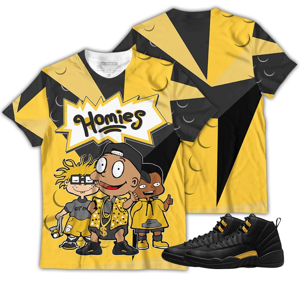 Streetwear Cartoon 90S Homies Sneaker Shirt Match Black Taxi 12S, Jordan 12 Retro Black Taxi Hoodie Sweatshirt Tee All Over Print MKO Shirt Streetwear Cartoon 90S Homies Sneaker Shirt Match Black Taxi 12S, Jordan 12 Retro Black Taxi Hoodie Sweatshirt Tee All Over Print MKO Shirt