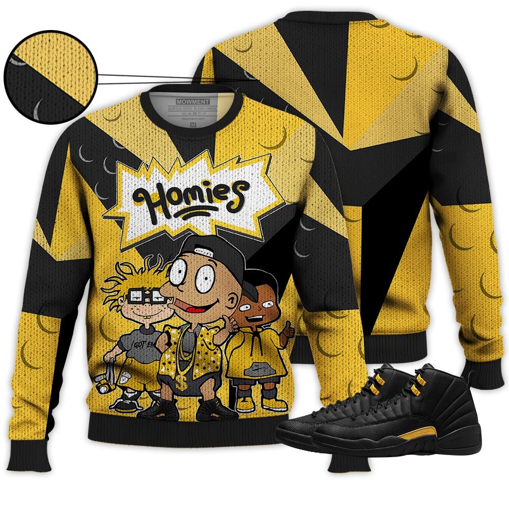 Streetwear Cartoon 90S Homies Sneaker Shirt Match Black Taxi 12S, Jordan 12 Retro Black Taxi Hoodie Sweatshirt Tee All Over Print MKO Shirt Streetwear Cartoon 90S Homies Sneaker Shirt Match Black Taxi 12S, Jordan 12 Retro Black Taxi Hoodie Sweatshirt Tee All Over Print MKO Shirt
