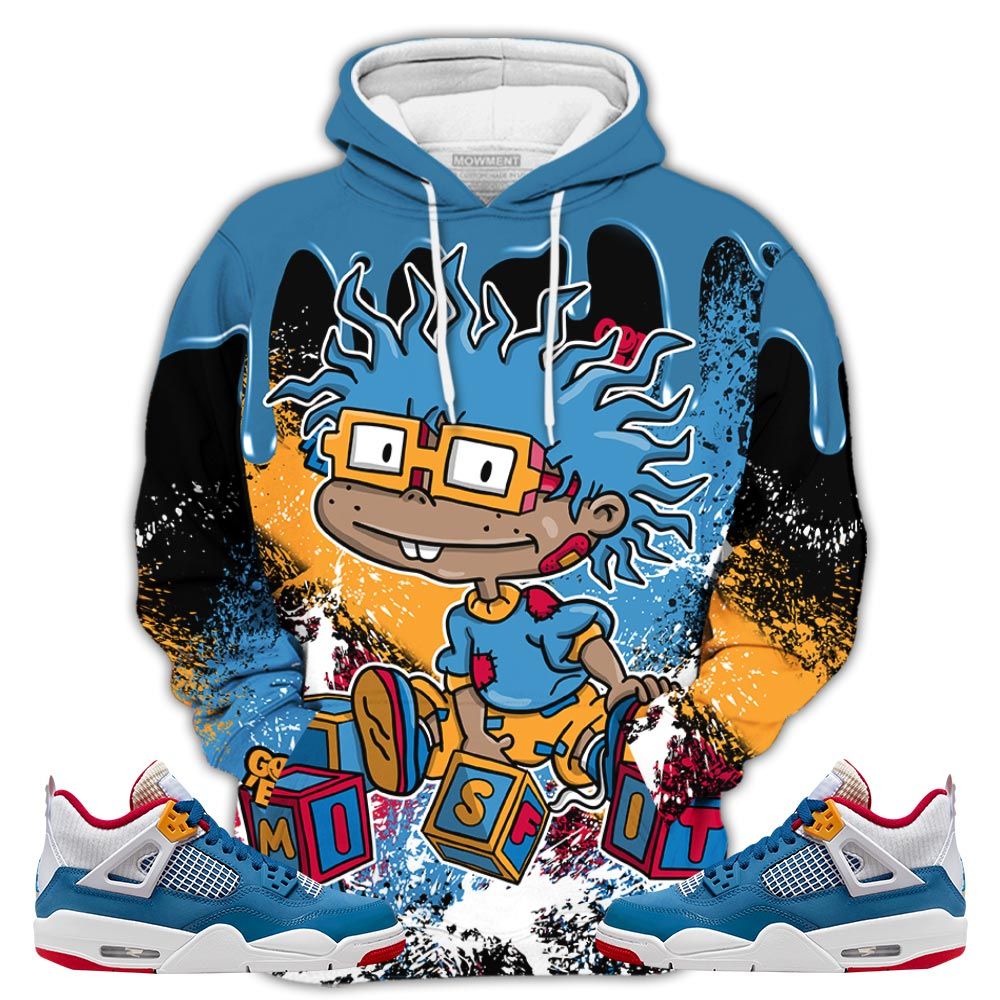 Streetwear Chuckie Rugrats Misfit Sneaker Shirt Match Retro Messy Room 4S, Jordan 4 Gs Messy Room Hoodie Sweatshirt Tee All Over Print MKO Shirt
