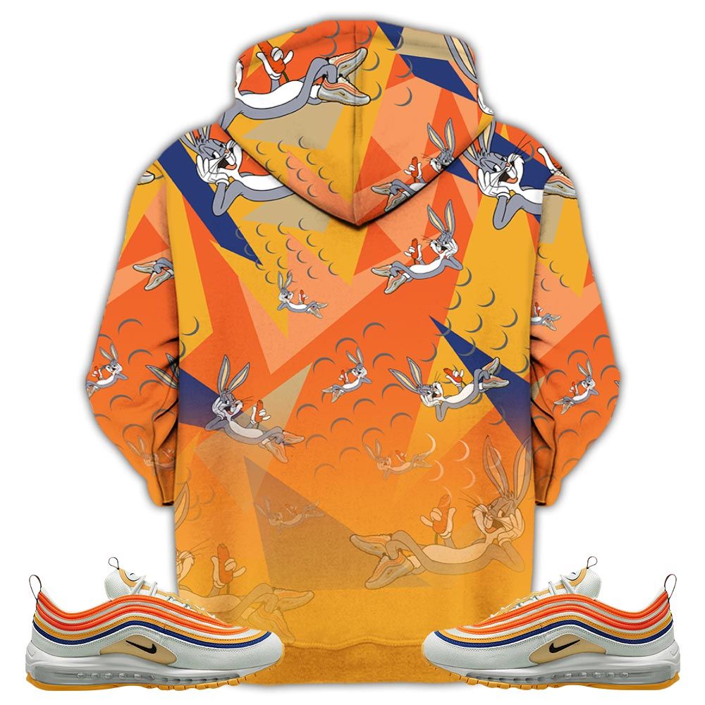 Streetwear Funny Bunny Shoes Sneaker Shirt Match Max 97 Frank Rudy, Air Max 97 Se Air Pressure Hoodie Sweatshirt Tee All Over Print MKO Shirt