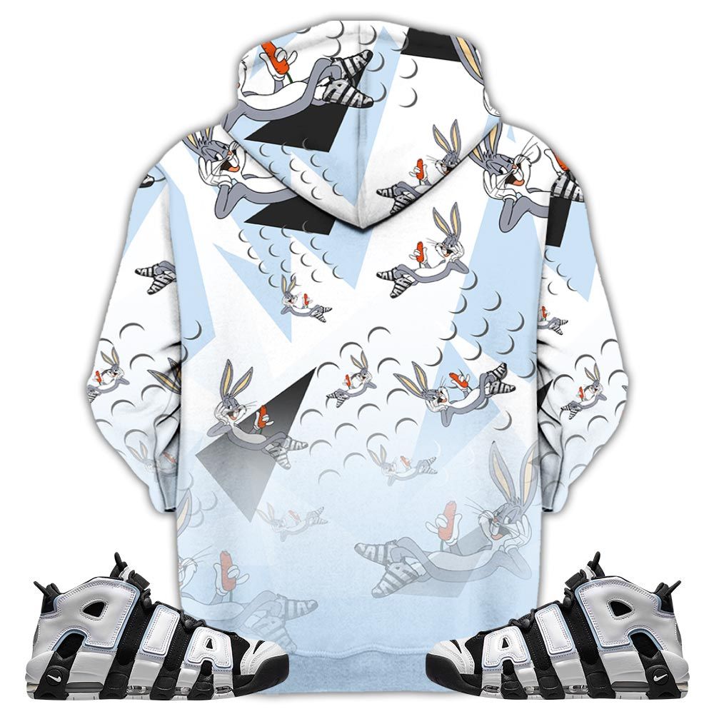 Streetwear Funny Bunny Shoes Sneaker Shirt Match Uptempo Cobalt Bliss, Air More Uptempo Cobalt Bliss Hoodie Sweatshirt Tee All Over Print MKO Shirt
