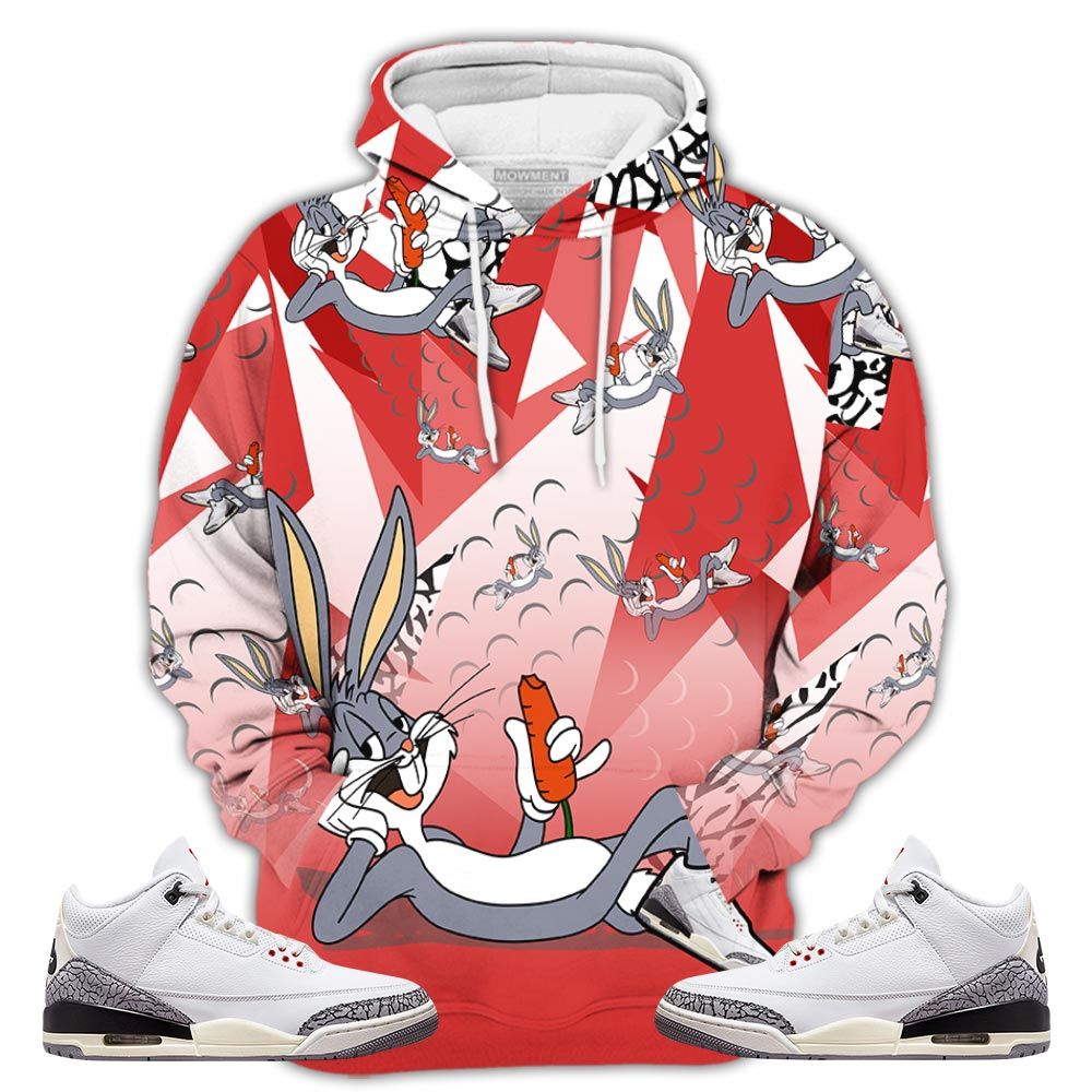 Streetwear Funny Bunny Shoes Sneaker Shirt Match White Cement 3S, Jordan Retro 3 White Cement Hoodie Sweatshirt Tee All Over Print MKO Shirt Streetwear Funny Bunny Shoes Sneaker Shirt Match White Cement 3S, Jordan Retro 3 White Cement Hoodie Sweatshirt Tee All Over Print MKO Shirt