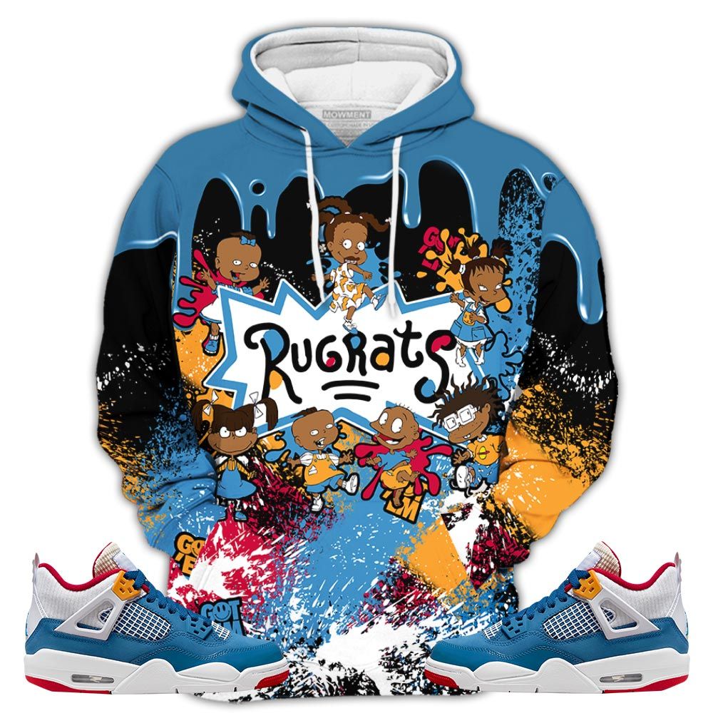 Streetwear Funny Cartoon 90S Sneaker Shirt Match Retro Messy Room 4S, Jordan 4 Gs Messy Room Hoodie Sweatshirt Tee All Over Print MKO Shirt