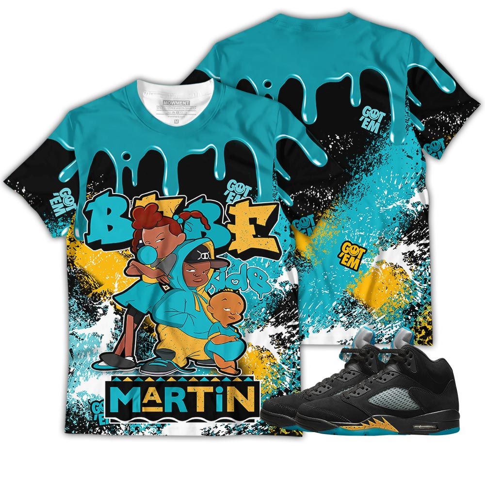 Streetwear Martin Babes Kids 90S Sneaker Shirt Match 2023 Retro Aqua 5S, Jordan 5 Aqua Hoodie Sweatshirt Tee All Over Print MKO Shirt Streetwear Martin Babes Kids 90S Sneaker Shirt Match 2023 Retro Aqua 5S, Jordan 5 Aqua Hoodie Sweatshirt Tee All Over Print MKO Shirt