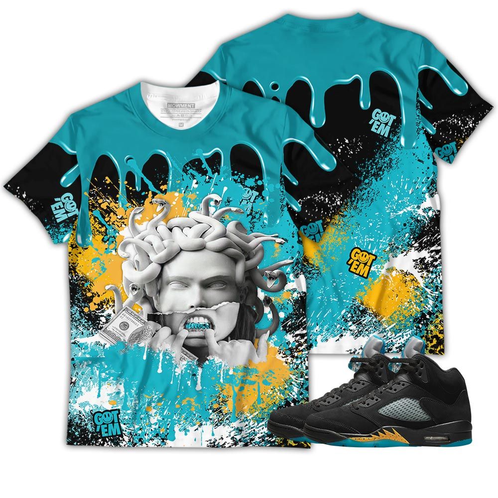 Streetwear Money Talk Got Em Sneaker Shirt Match 2023 Retro Aqua 5S, Jordan 5 Aqua Hoodie Sweatshirt Tee All Over Print MKO Shirt Streetwear Money Talk Got Em Sneaker Shirt Match 2023 Retro Aqua 5S, Jordan 5 Aqua Hoodie Sweatshirt Tee All Over Print MKO Shirt