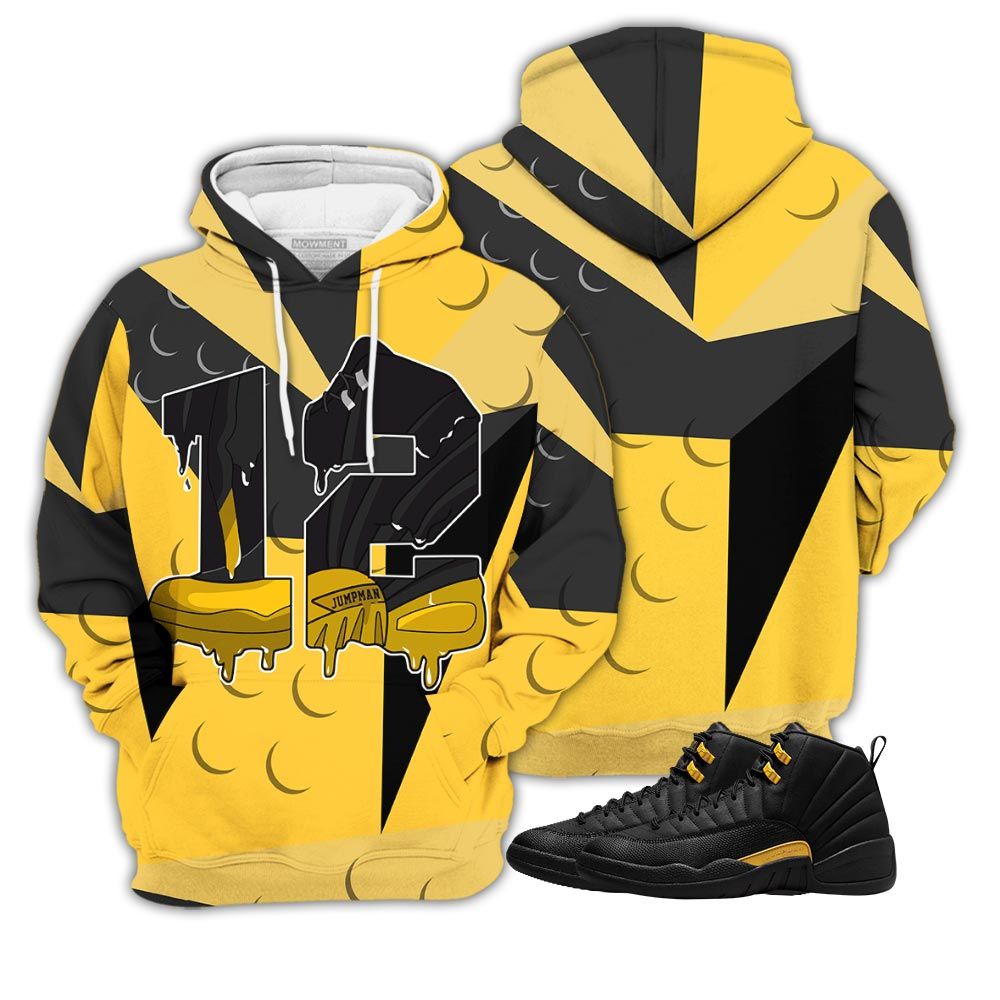 Streetwear Number 12 Sneaker Shirt Match Black Taxi 12S, Jordan 12 Retro Black Taxi Hoodie Sweatshirt Tee All Over Print MKO Shirt Streetwear Number 12 Sneaker Shirt Match Black Taxi 12S, Jordan 12 Retro Black Taxi Hoodie Sweatshirt Tee All Over Print MKO Shirt