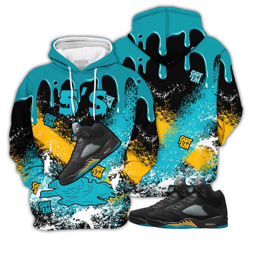 Streetwear Shoes Dripping Sneaker Shirt Match 2023 Retro Aqua 5S, Jordan 5 Aqua Hoodie Sweatshirt Tee All Over Print MKO Shirt Streetwear Shoes Dripping Sneaker Shirt Match 2023 Retro Aqua 5S, Jordan 5 Aqua Hoodie Sweatshirt Tee All Over Print MKO Shirt