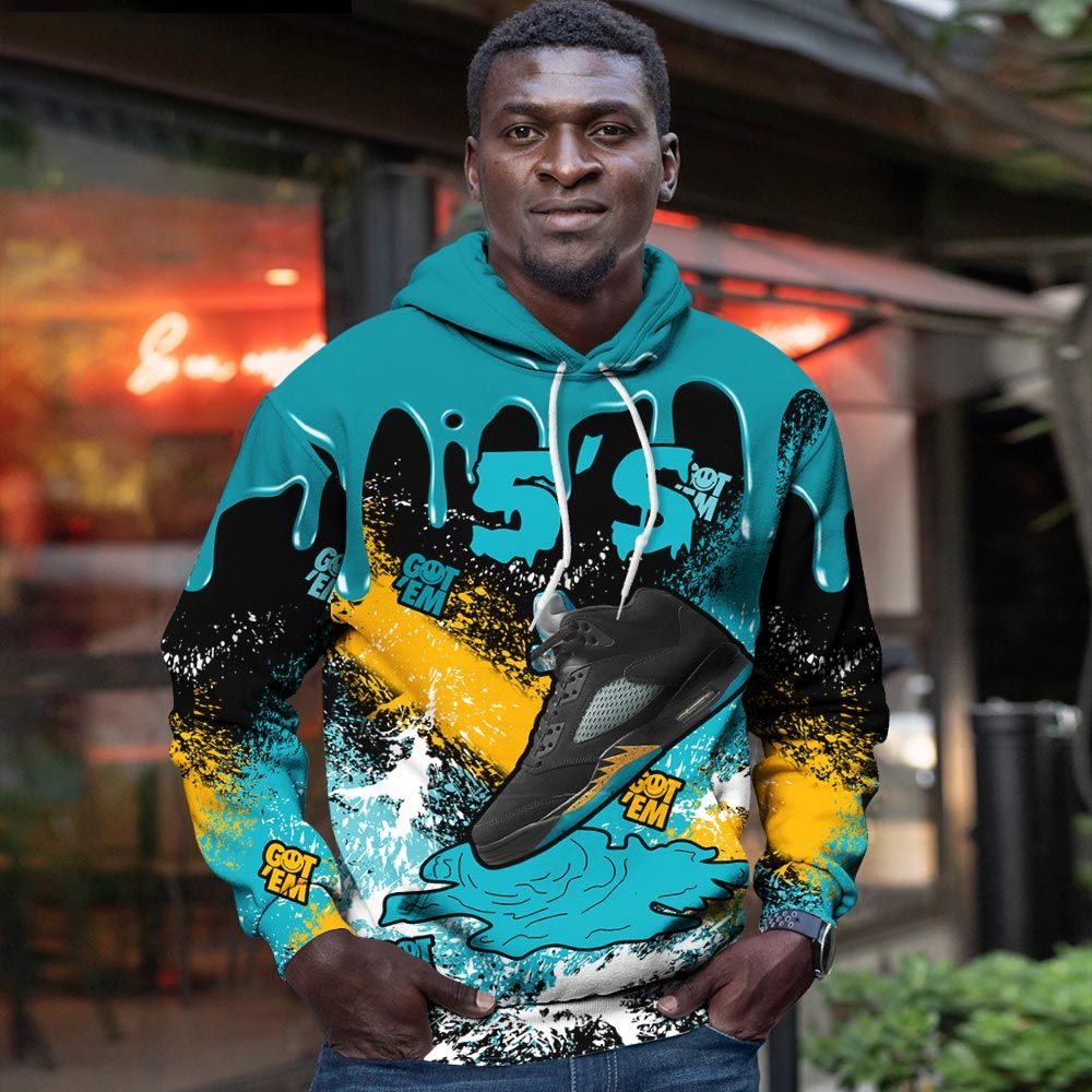 Streetwear Shoes Dripping Sneaker Shirt Match 2023 Retro Aqua 5S, Jordan 5 Aqua Hoodie Sweatshirt Tee All Over Print MKO Shirt Streetwear Shoes Dripping Sneaker Shirt Match 2023 Retro Aqua 5S, Jordan 5 Aqua Hoodie Sweatshirt Tee All Over Print MKO Shirt