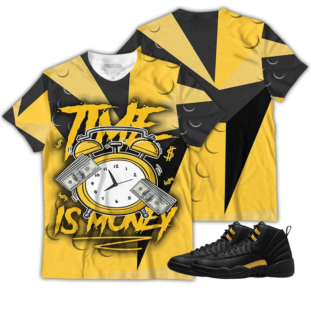 Streetwear Time Is Money Drip Sneaker Shirt Match Black Taxi 12S, Jordan 12 Retro Black Taxi Hoodie Sweatshirt Tee All Over Print MKO Shirt Streetwear Time Is Money Drip Sneaker Shirt Match Black Taxi 12S, Jordan 12 Retro Black Taxi Hoodie Sweatshirt Tee All Over Print MKO Shirt