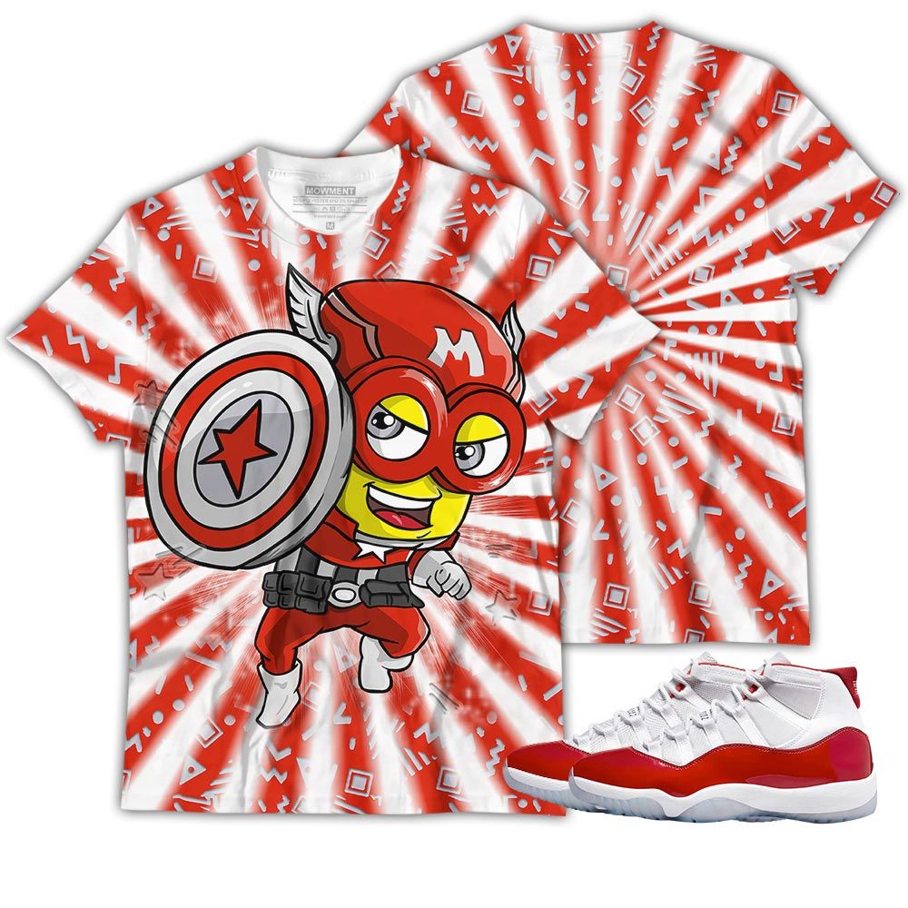 Super Hero American Drip Sneaker Shirt Match Cherry 11S, Jordan 11 Retro Cherry Hoodie Sweatshirt Tee All Over Print MKO Shirt Super Hero American Drip Sneaker Shirt Match Cherry 11S, Jordan 11 Retro Cherry Hoodie Sweatshirt Tee All Over Print MKO Shirt