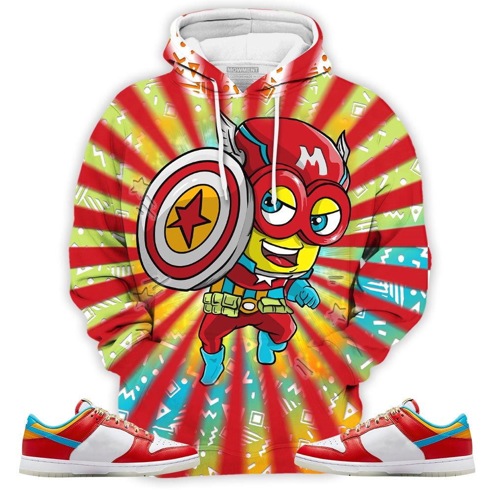 Super Hero American Drip Sneaker Shirt Match Fruity Pebbles Shoes, Dunk Low Fruity Pebbles Hoodie Sweatshirt Tee All Over Print MKO Shirt Super Hero American Drip Sneaker Shirt Match Fruity Pebbles Shoes, Dunk Low Fruity Pebbles Hoodie Sweatshirt Tee All Over Print MKO Shirt