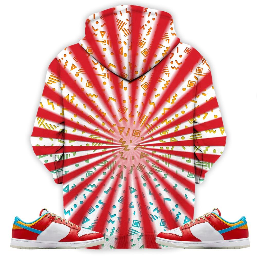 Super Hero American Drip Sneaker Shirt Match Fruity Pebbles Shoes, Dunk Low Fruity Pebbles Hoodie Sweatshirt Tee All Over Print MKO Shirt