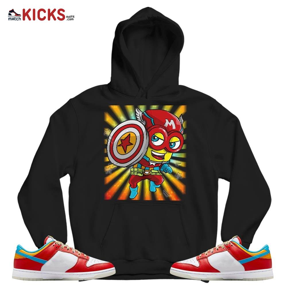 Super Hero American Drip Sneaker Shirt Match Fruity Pebbles Shoes, Dunk Low Fruity Pebbles MKO T-Shirt Super Hero American Drip Sneaker Shirt Match Fruity Pebbles Shoes, Dunk Low Fruity Pebbles MKO T-Shirt