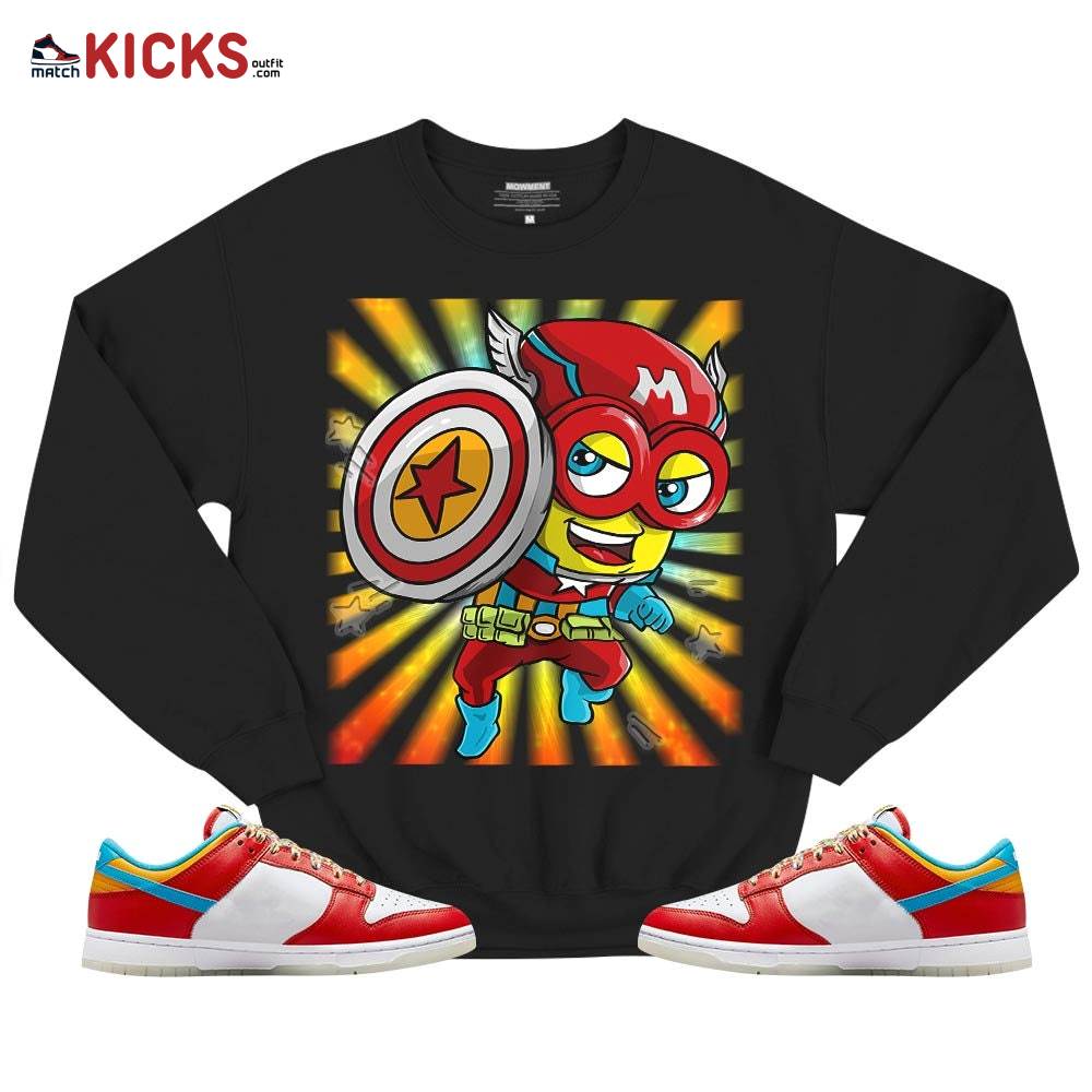 Super Hero American Drip Sneaker Shirt Match Fruity Pebbles Shoes, Dunk Low Fruity Pebbles MKO T-Shirt Super Hero American Drip Sneaker Shirt Match Fruity Pebbles Shoes, Dunk Low Fruity Pebbles MKO T-Shirt