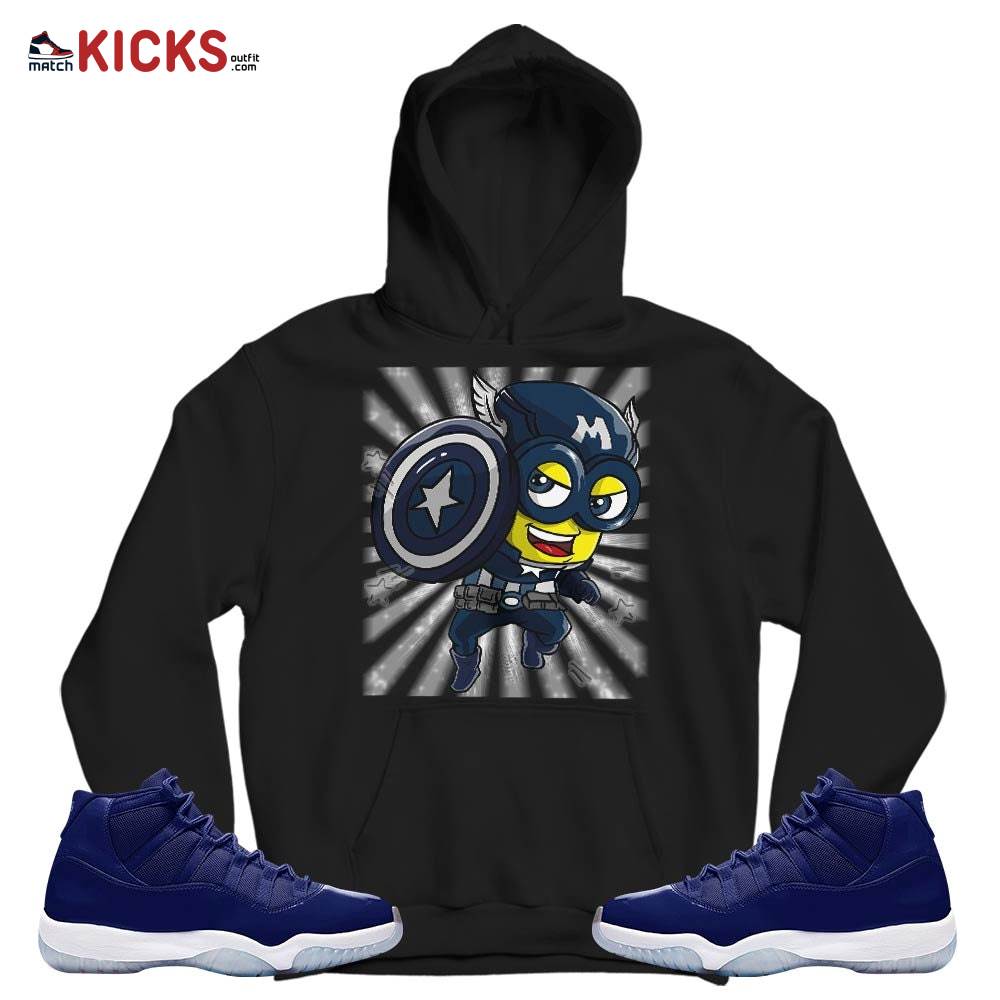 Super Hero American Drip Sneaker Shirt Match Midnight Navy 11s, Jordan 11 Retro Midnight Navy MKO T-Shirt Super Hero American Drip Sneaker Shirt Match Midnight Navy 11s, Jordan 11 Retro Midnight Navy MKO T-Shirt