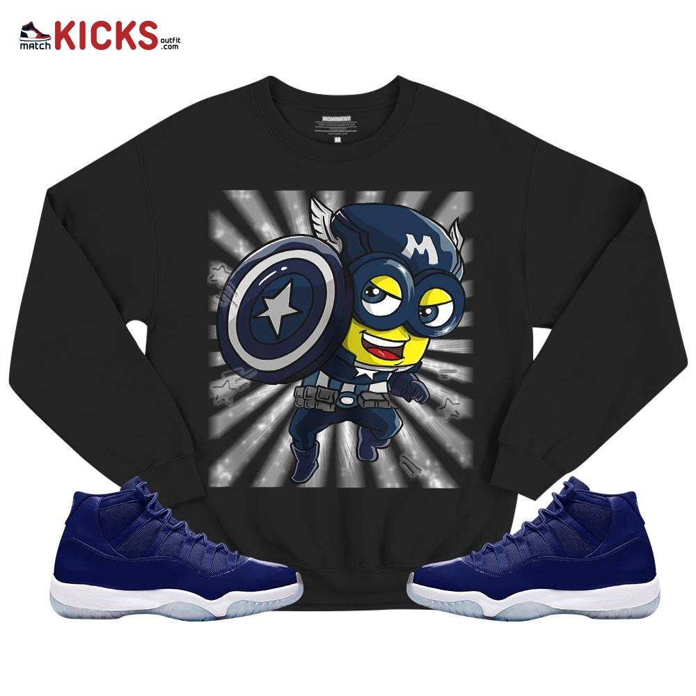 Super Hero American Drip Sneaker Shirt Match Midnight Navy 11s, Jordan 11 Retro Midnight Navy MKO T-Shirt Super Hero American Drip Sneaker Shirt Match Midnight Navy 11s, Jordan 11 Retro Midnight Navy MKO T-Shirt