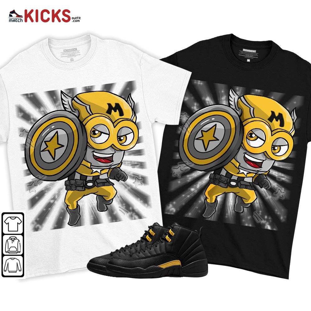 SuperHero American Drip Sneaker Shirt Match Black Taxi 12s, Jordan 12 Retro Black Taxi MKO T-Shirt SuperHero American Drip Sneaker Shirt Match Black Taxi 12s, Jordan 12 Retro Black Taxi MKO T-Shirt