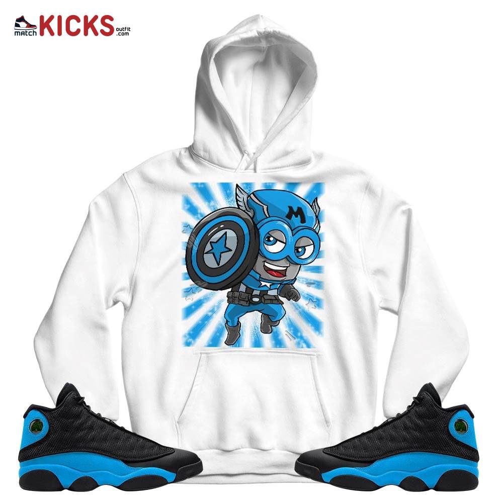 SuperHero American Drip Sneaker Shirt Match Black University Blue 13s, Jordan 13 Black University Blue 2022 MKO T-Shirt SuperHero American Drip Sneaker Shirt Match Black University Blue 13s, Jordan 13 Black University Blue 2022 MKO T-Shirt