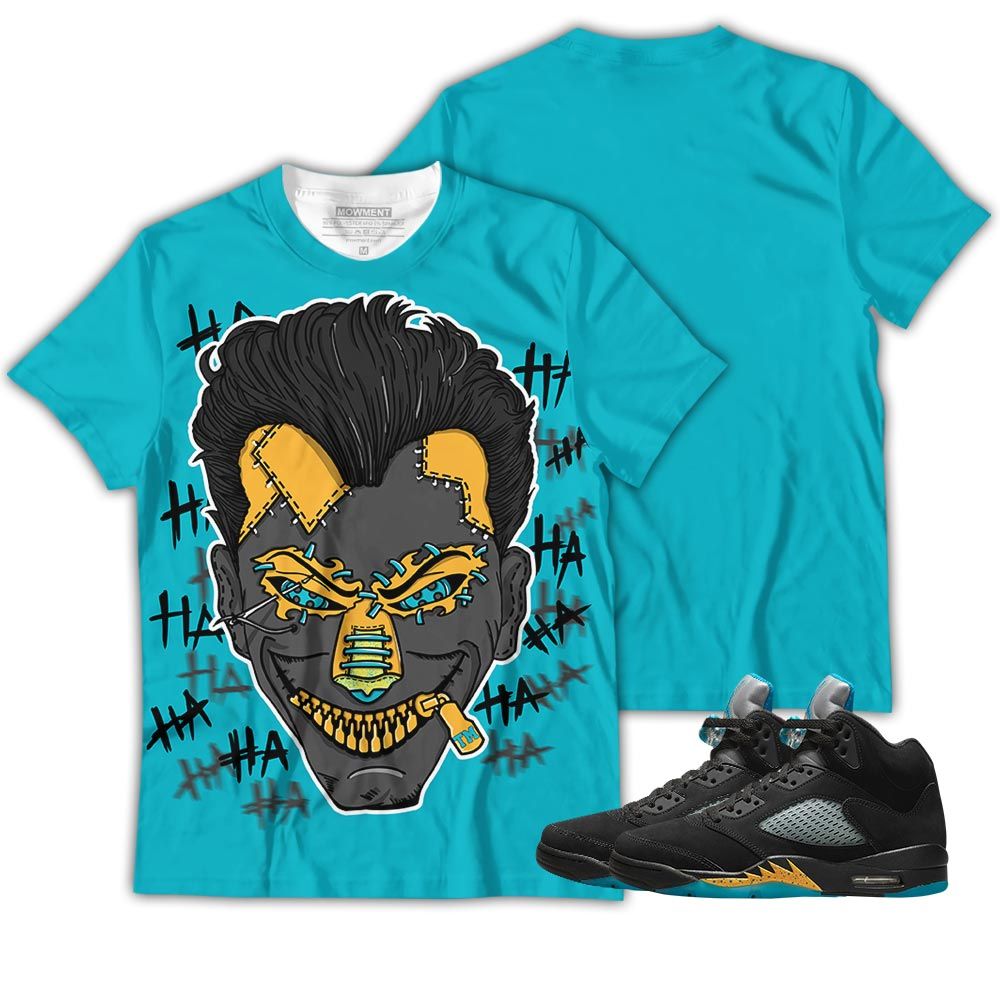 Supervillain 90S Sneaker Shirt Match 2023 Retro Aqua 5S, Jordan 5 Aqua Hoodie Sweatshirt Tee All Over Print MKO Shirt Supervillain 90S Sneaker Shirt Match 2023 Retro Aqua 5S, Jordan 5 Aqua Hoodie Sweatshirt Tee All Over Print MKO Shirt