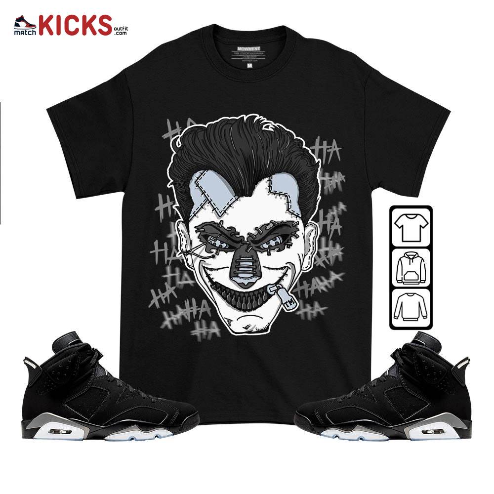 Supervillain 90s Sneaker Shirt Match Black Chrome 6s, Jordan 6 Black Chrome MKO T-Shirt