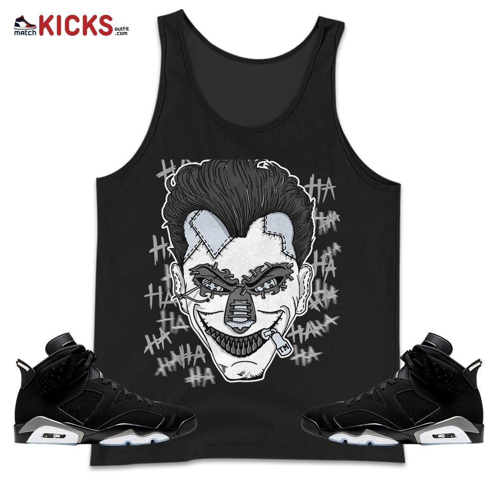 Supervillain 90s Sneaker Shirt Match Black Chrome 6s, Jordan 6 Black Chrome MKO Tank Top